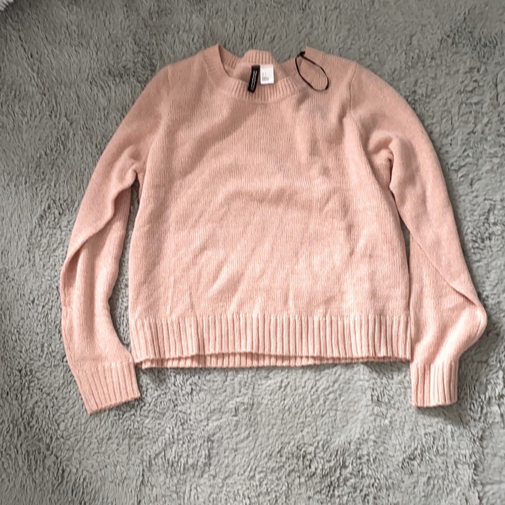 Light pink long sleeve sweater